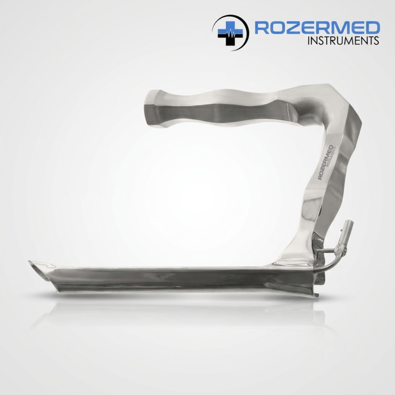 Holinger Anterior Commissure Laryngoscope manufactured from German stainless steel for enhanced visualization during ENT diagnostic and surgical procedures.