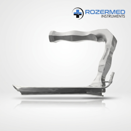 Holinger Anterior Commissure Laryngoscope manufactured from German stainless steel for enhanced visualization during ENT diagnostic and surgical procedures.
